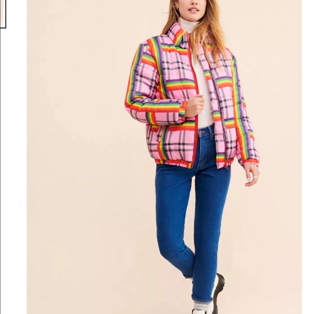 COPY - COPY - Free people Daisy Street Rainbow  Jacket new